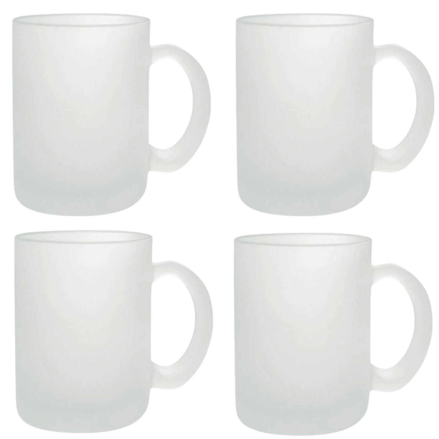 Taza Frosted 11 oz con degradado clear