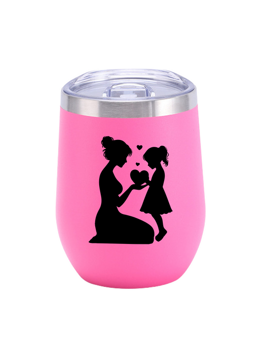 Vaso tipo huevo varios colores de acero inoxidable 12 oz