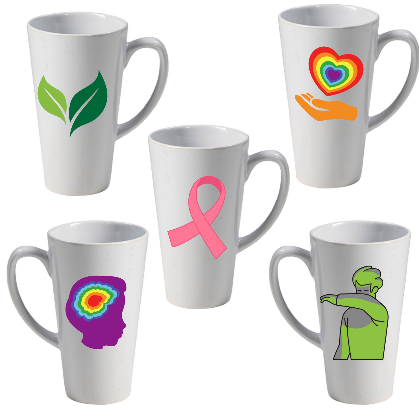 Taza Cónica Blanca 17 oz