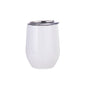 Vaso tipo huevo  blanco de doble pared de 12oz