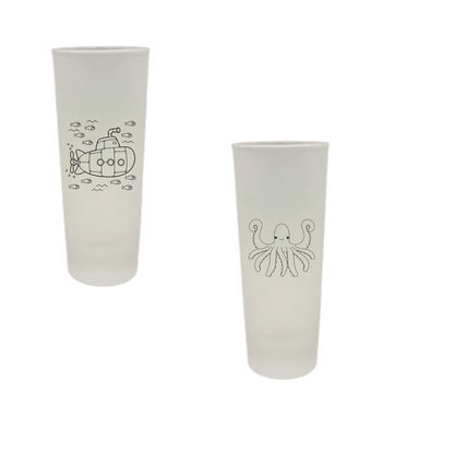 Tequilero frosted con color interno