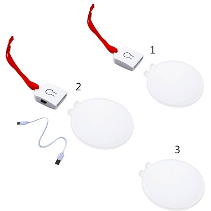 Adornos en Blanco para Sublimación (Iluminados de LED)