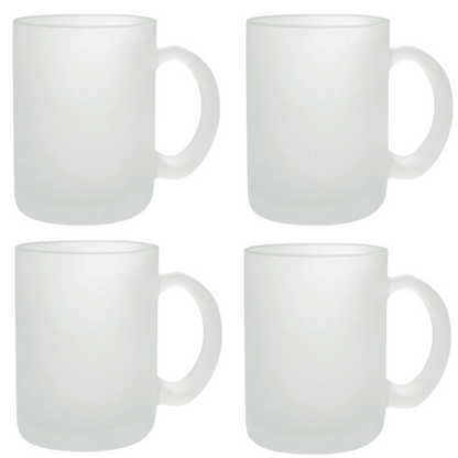 Taza Frosted 11 oz con degradado clear