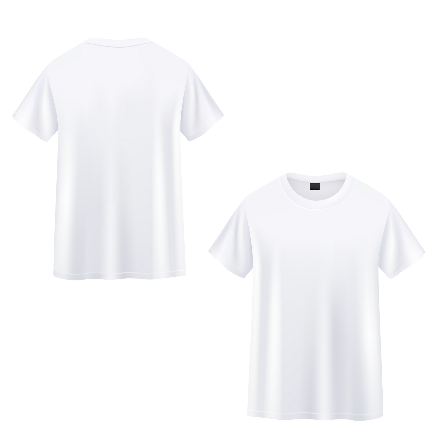 T-Shirt Unisex Blanca| 60/40 Cuello redondo
