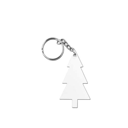 Llavero árbol de navidad blanco