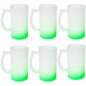 Cervecero en cristal Frosted Verde 16 oz