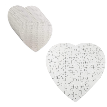 Rompecabezas de Cartón en forma de Corazón