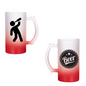 Cervecero en Cristal Frosted Rojo 16 oz