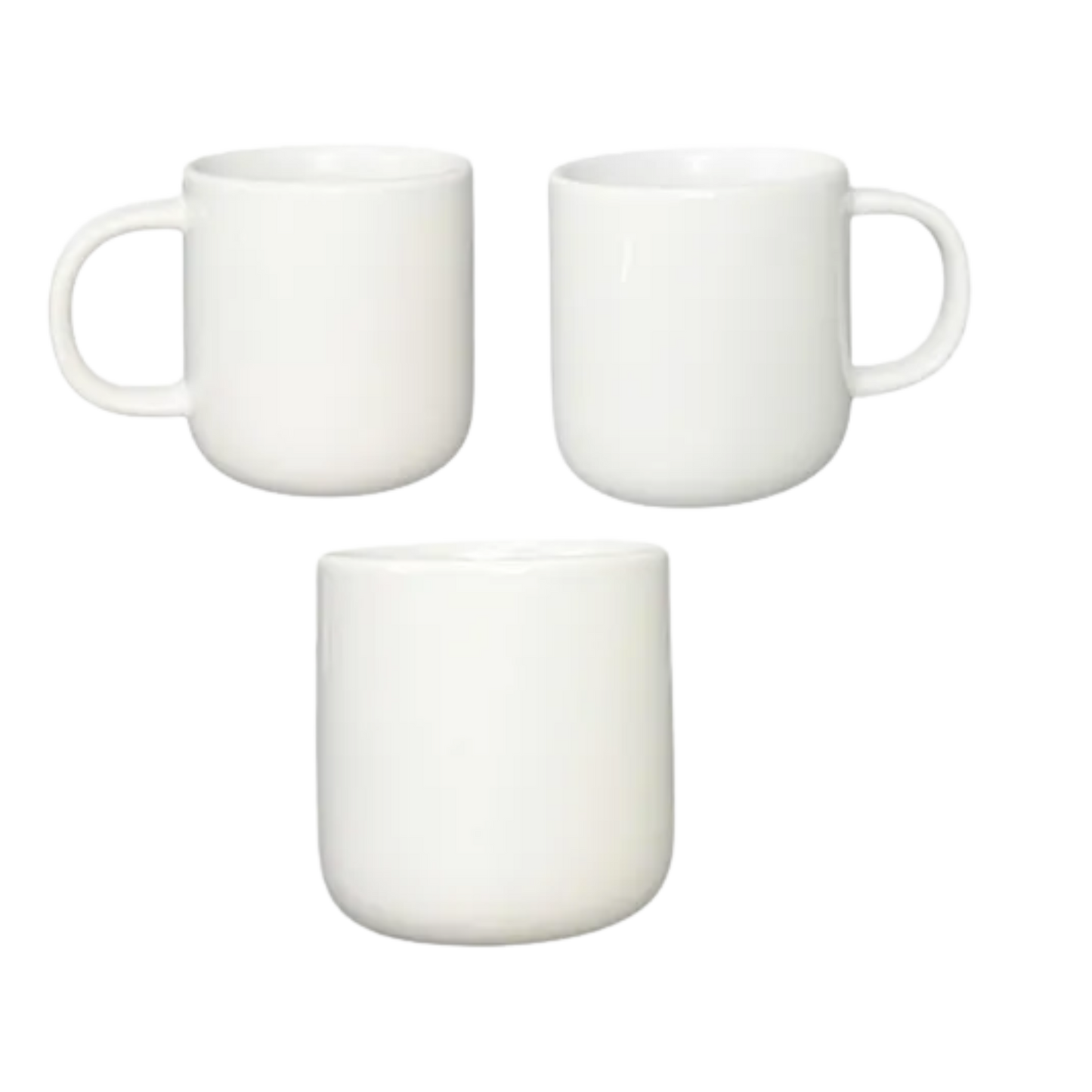 Taza 11 oz Round Down Blanca