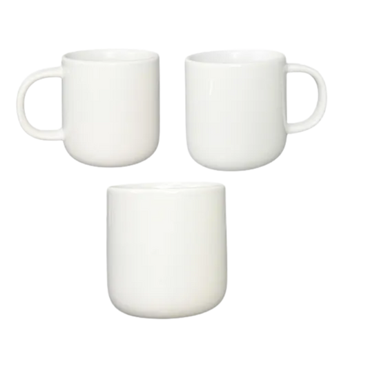 Taza 11 oz Round Down Blanca