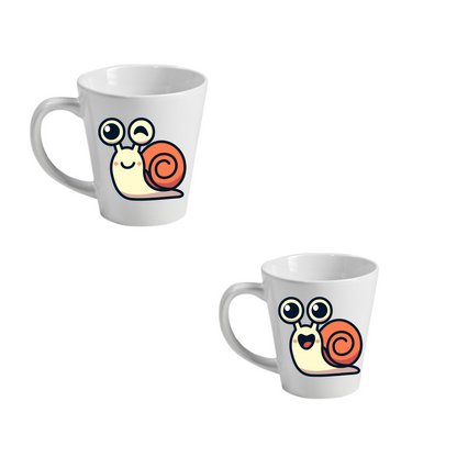 Taza Cónica blanca 12 oz
