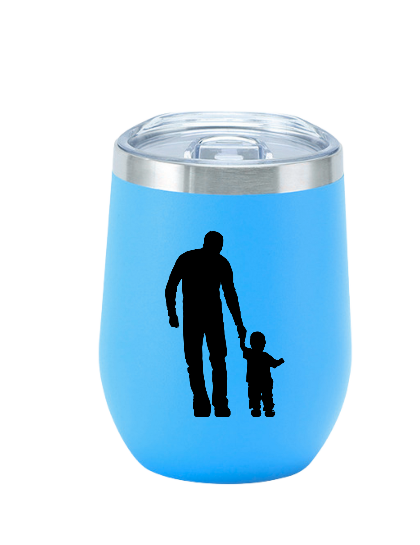 Vaso tipo huevo varios colores de acero inoxidable  12 oz