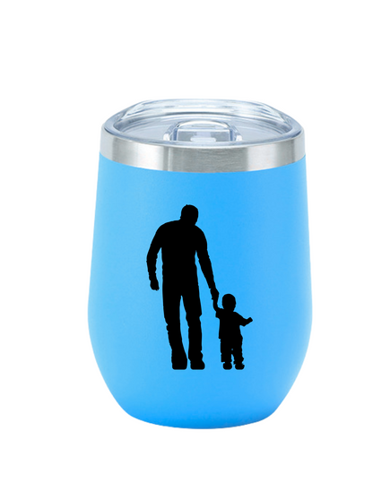 Vaso tipo huevo varios colores de acero inoxidable  12 oz