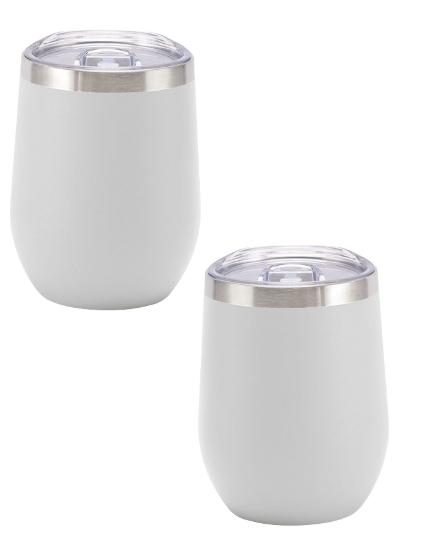 Vaso tipo huevo varios colores de acero inoxidable  12 oz