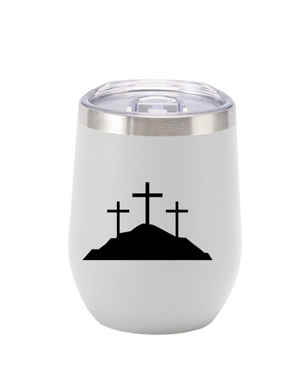 Vaso tipo huevo varios colores de acero inoxidable  12 oz