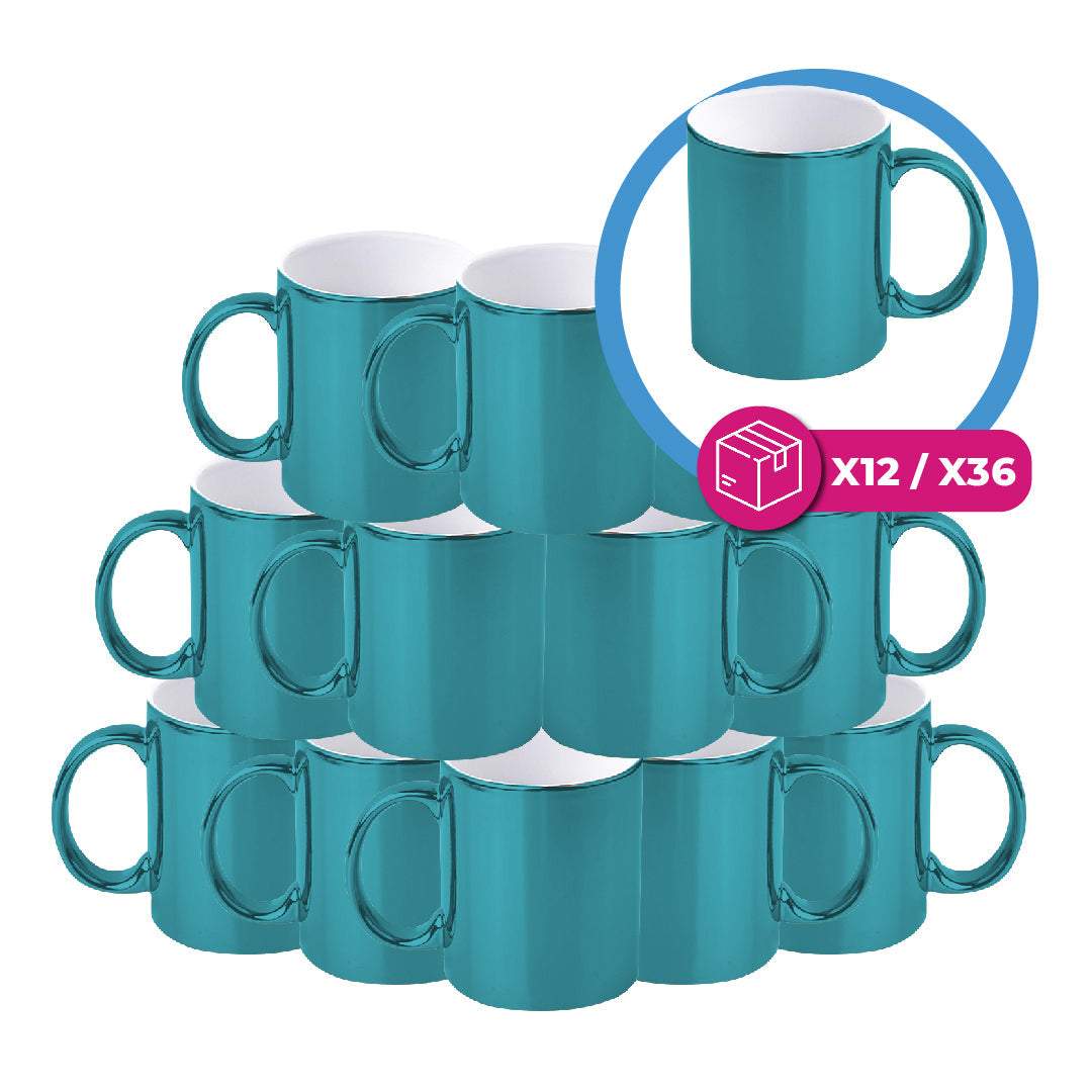 Taza 11 oz Espejo azul