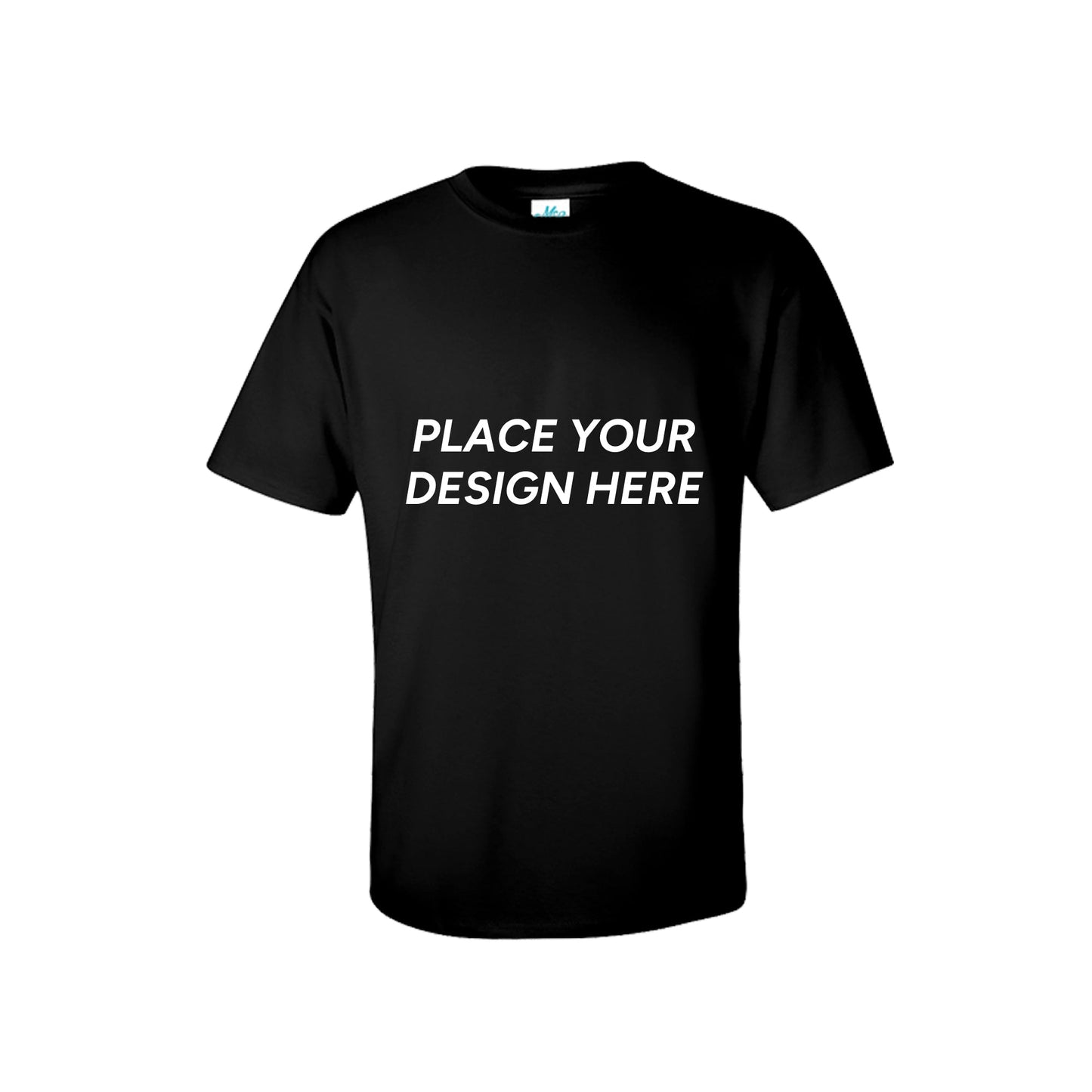 T-Shirt Unisex Negra |60/40 cuello redondo
