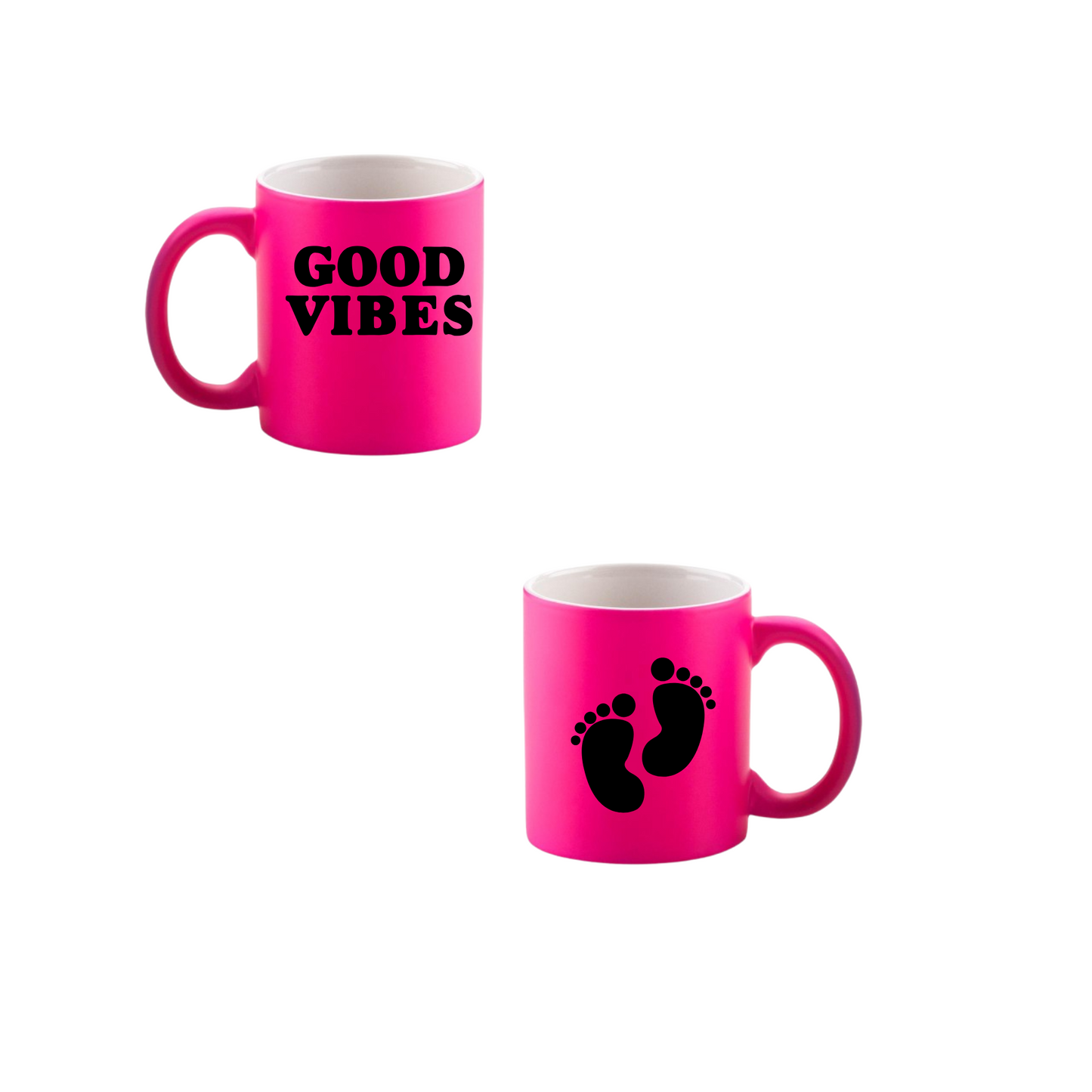Taza 11 oz. Neon Rosado