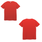 T-Shirt Unisex Rojo |60/40 cuello redondo