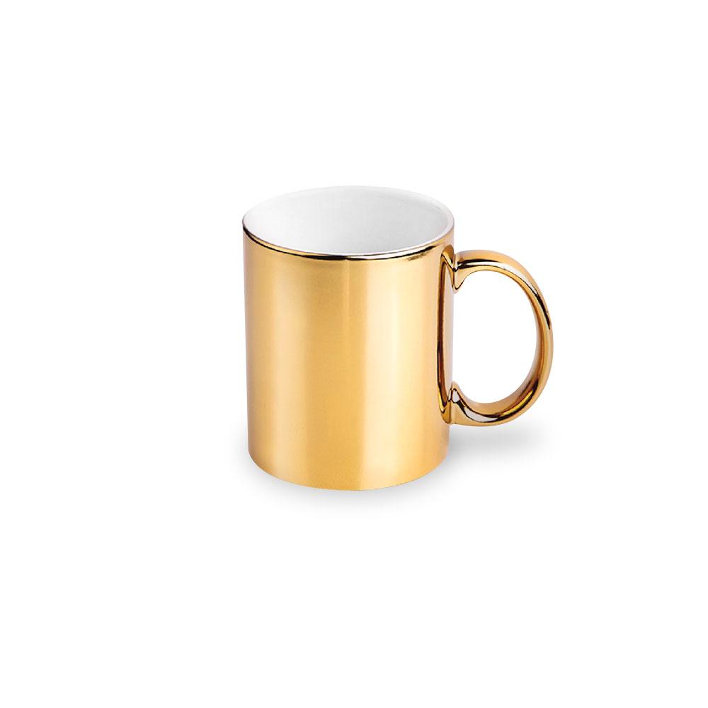 Taza ceramica dorada espejo11 Oz. ztsprinters.com 