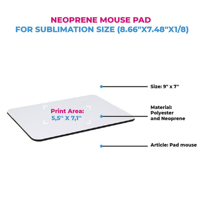 Mouse Pad para sublimar Blanco