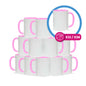 Taza 11 oz blanco de color interior y asa rosado
