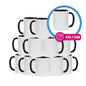 Taza 11 oz blanca de color interior y asa violeta