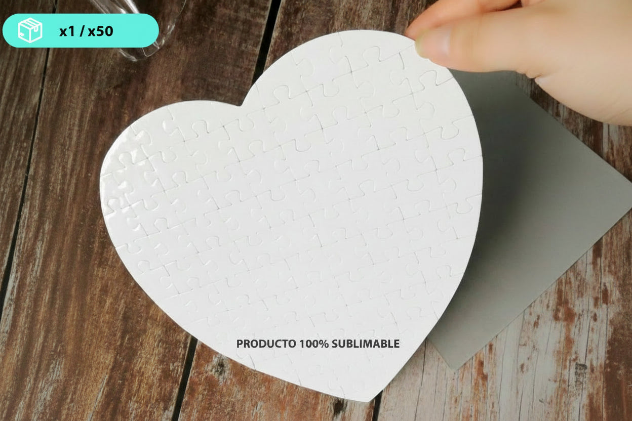 Rompecabezas de Cartón en forma de Corazón ztsprinters.com 