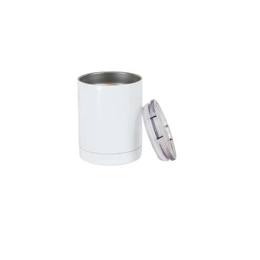 Vaso 400ml de metal blanca sin manga (13.5oz)