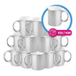 Taza 11 oz Espejo plateado interior blanco