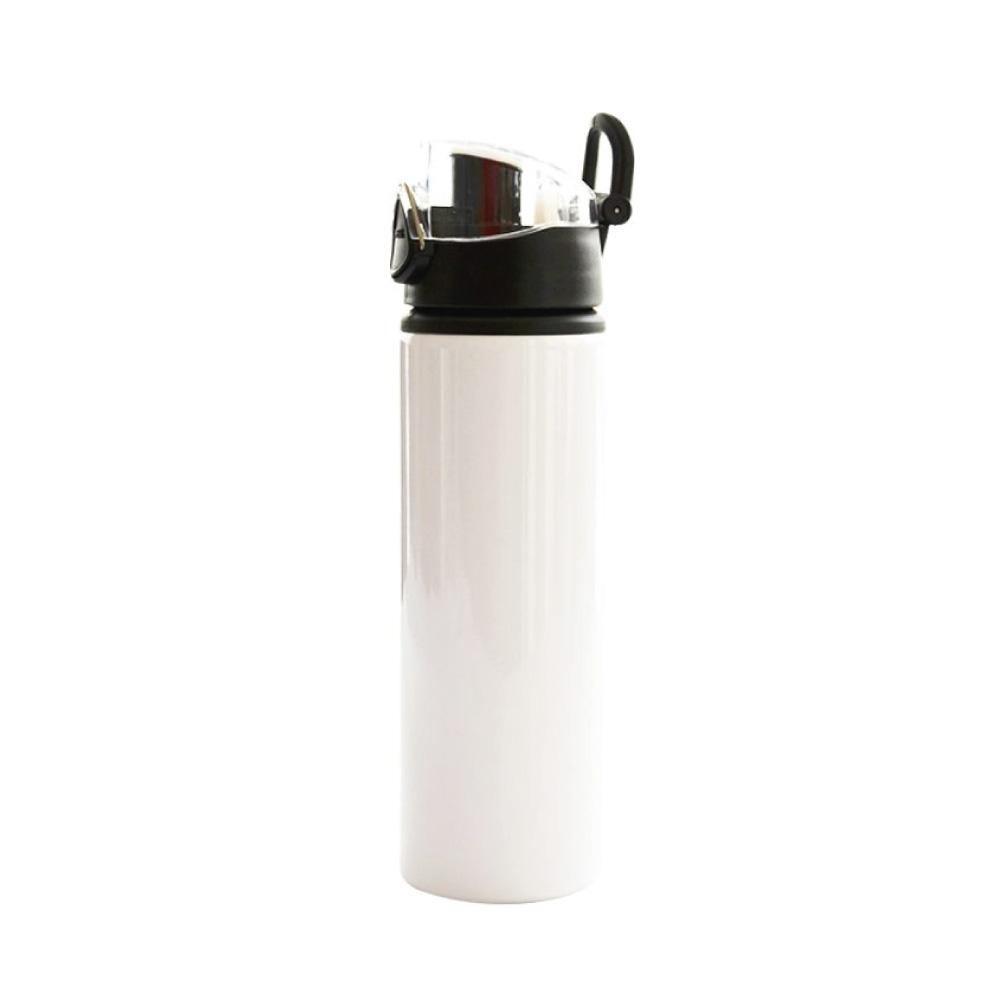 Botella deportiva blanca con tapa negra 14oz ztsprinters.com 