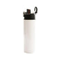 Botella deportiva blanca con tapa negra 14oz ztsprinters.com 