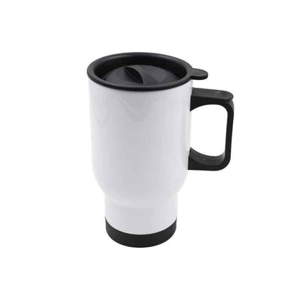 Taza para viaje blanca en acero inoxidable 14oz ztsprinters.com 1 und 