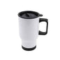 Taza para viaje blanca en acero inoxidable 14oz ztsprinters.com 1 und 