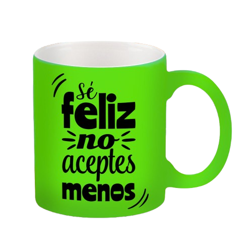 Taza 11 oz. Neon Verde