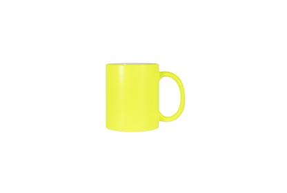 Taza 11 oz. Neon Amarillo