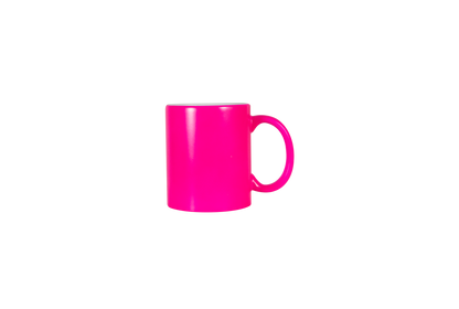 Taza 11 oz. Neon Rosado
