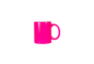 Taza 11 oz. Neon Rosado