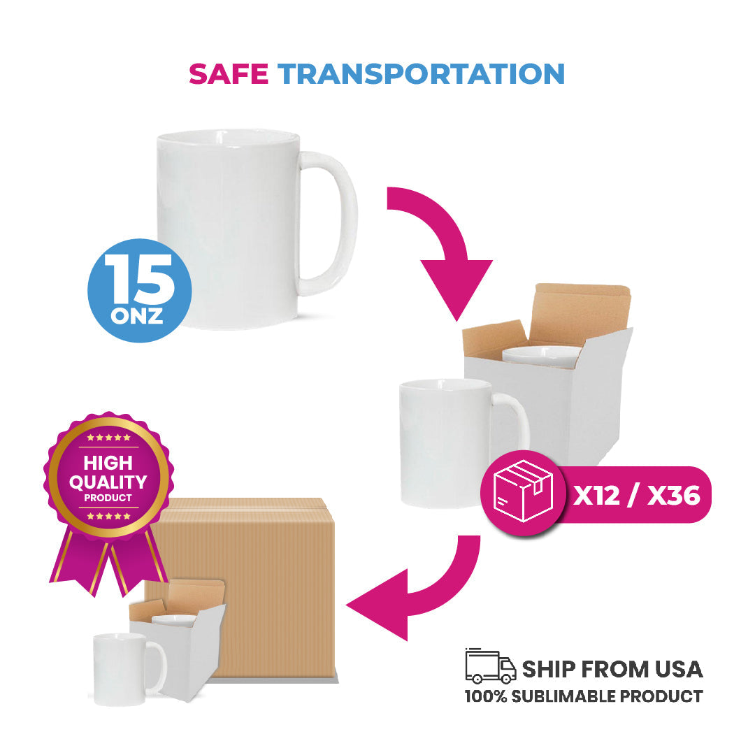 Taza 15 oz Blanca