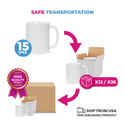 Taza 15 oz Blanca