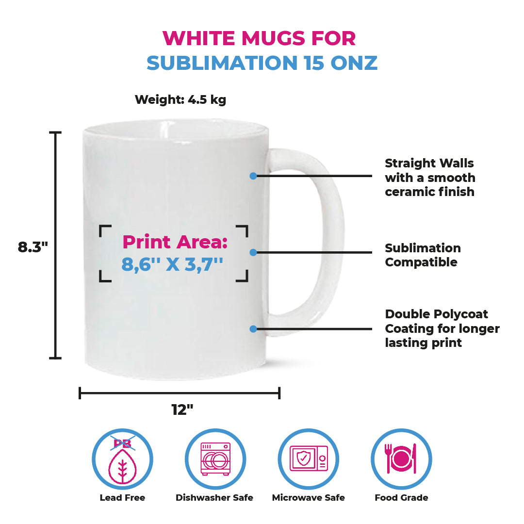 Taza 15 oz Blanca