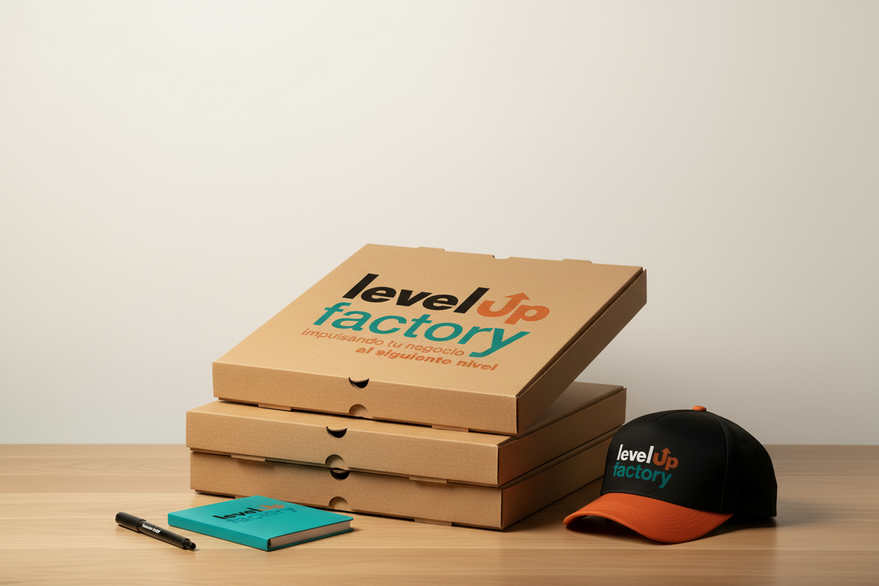 Cajas de pizza kraft con logo