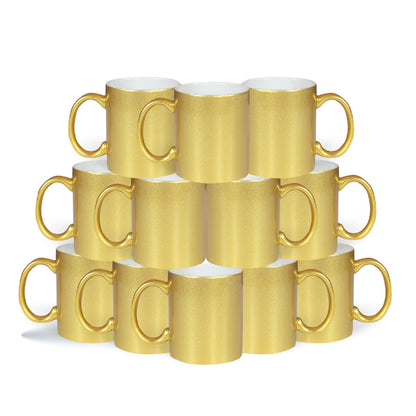 Taza 11 oz dorada mate interior blanco