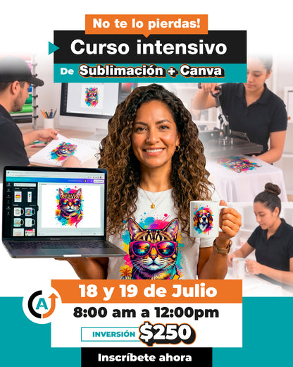Cursos intensivo de canva + sublimación