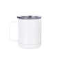 Taza 400ml de metal blanca con manga (13.5oz)