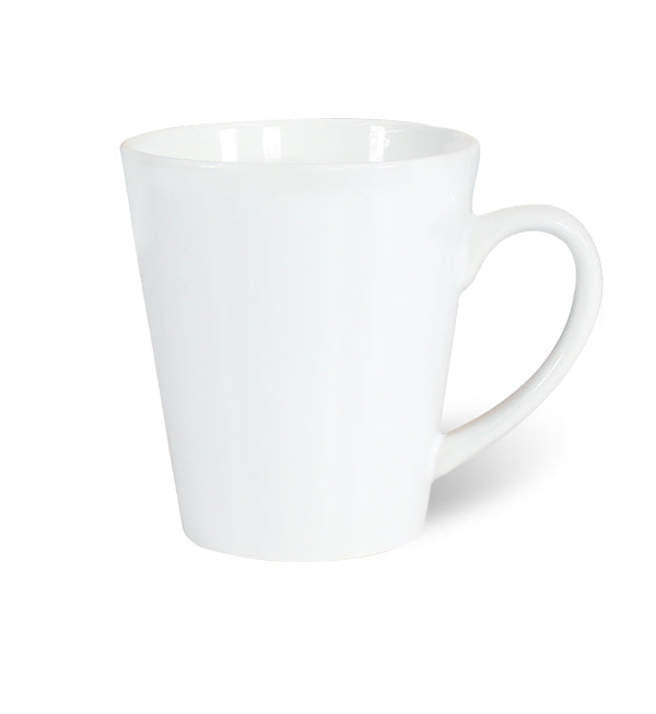 Taza Cónica blanca 12 oz