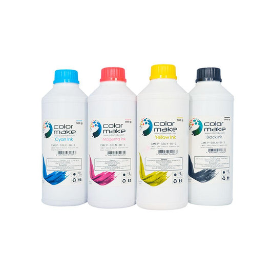 Tintas para sublimacion por 500ml ztsprinters.com Combo 4 colores 